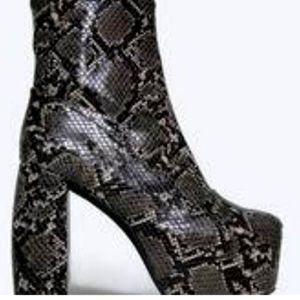 Jeffrey Campbell Fiction Snakeskin Boot 8